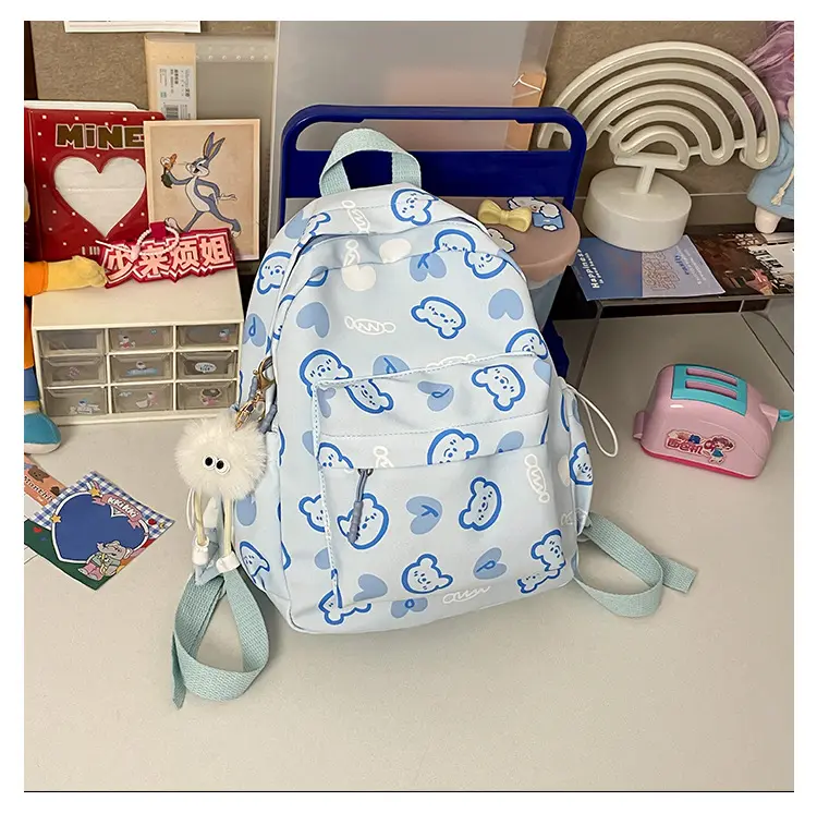 Cute bear schoolbag travel small backpack lightweight backpack women school backpack