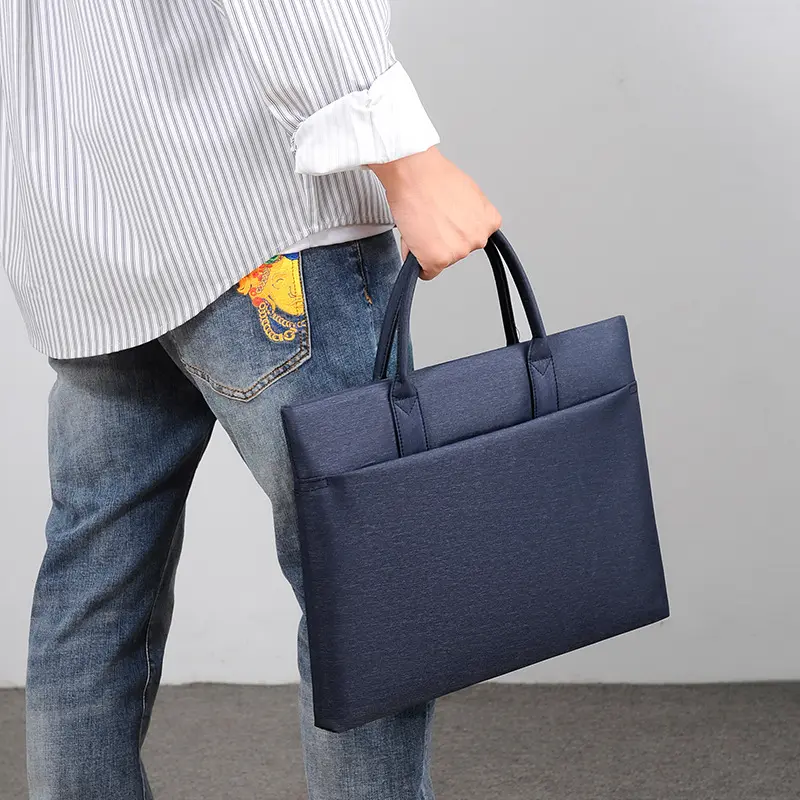 Men's handheld document information bag computer bag business office meeting bag mens bag