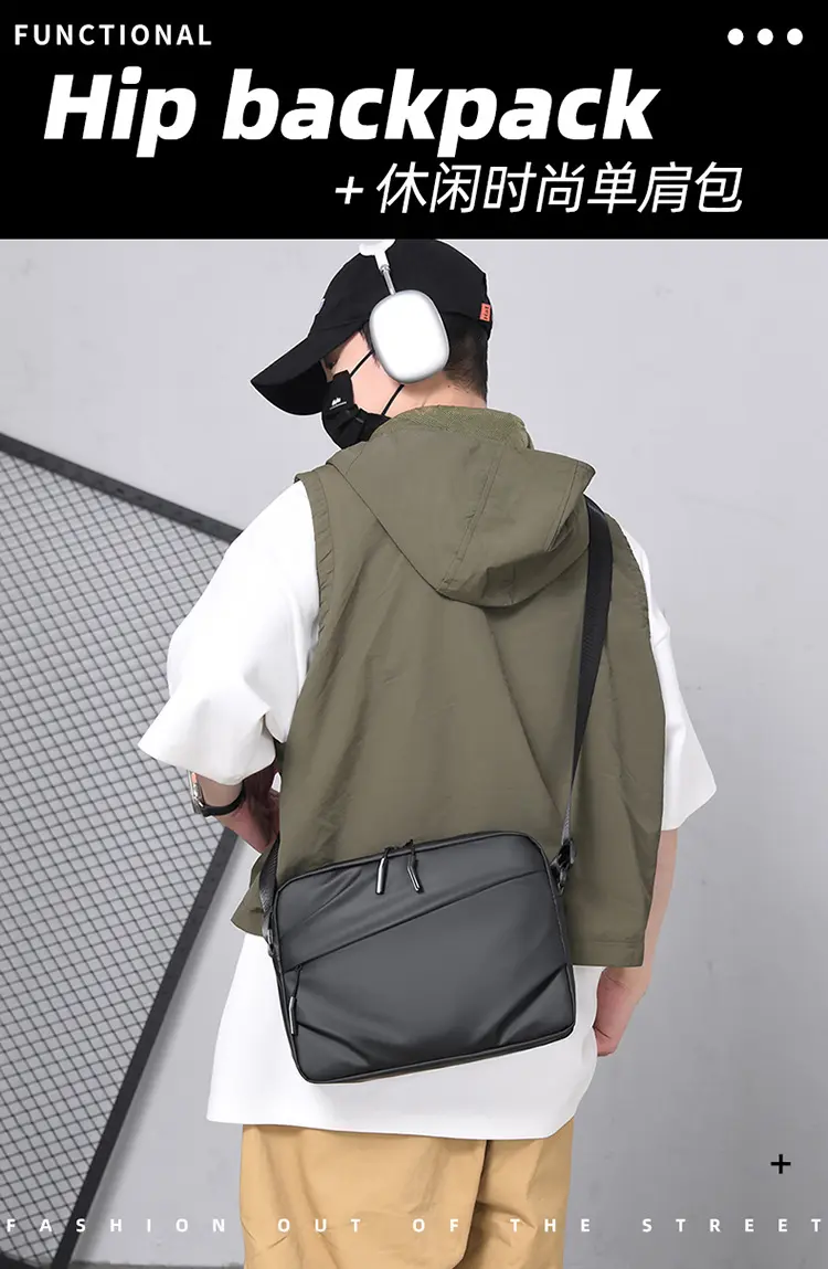 Men's shoulder bag waterproof lightweight fashion men's messenger bag men's commuter cross bag men bags