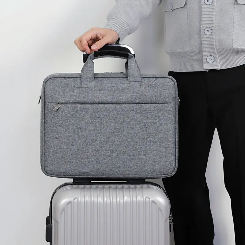 Thickened briefcase men's simple business office computer bag business bag laptop bag briefcase bag