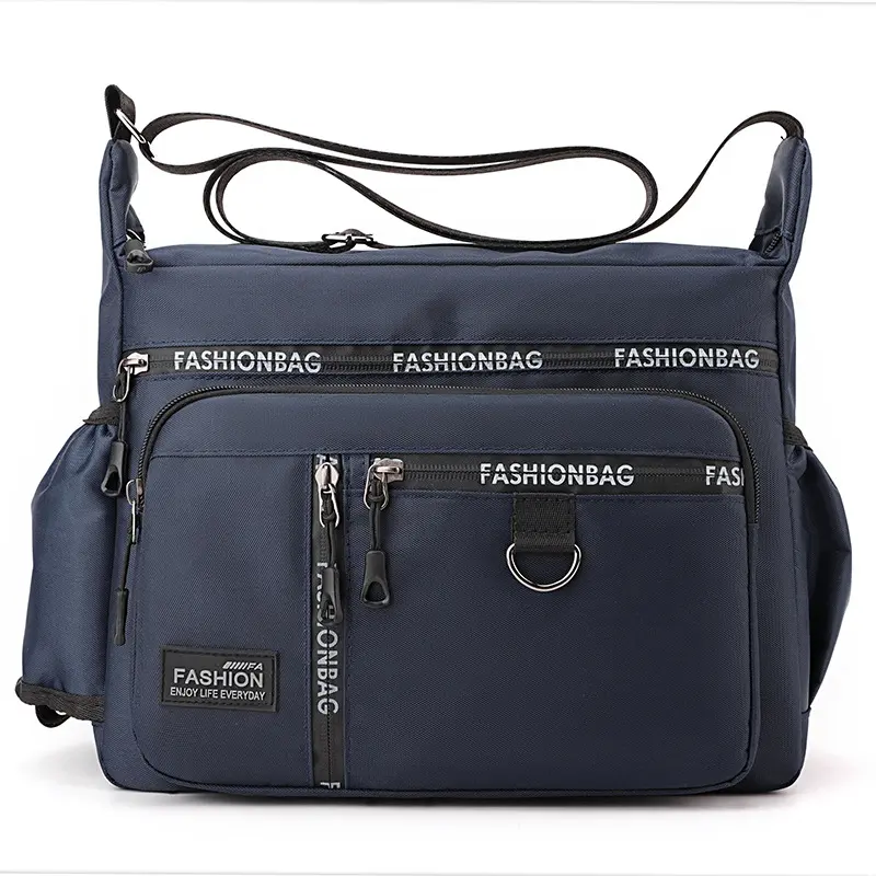 Men's bag multi-layer shoulder bag large capacity travel bag casual waterproof messenger bag multi-compartment men bag