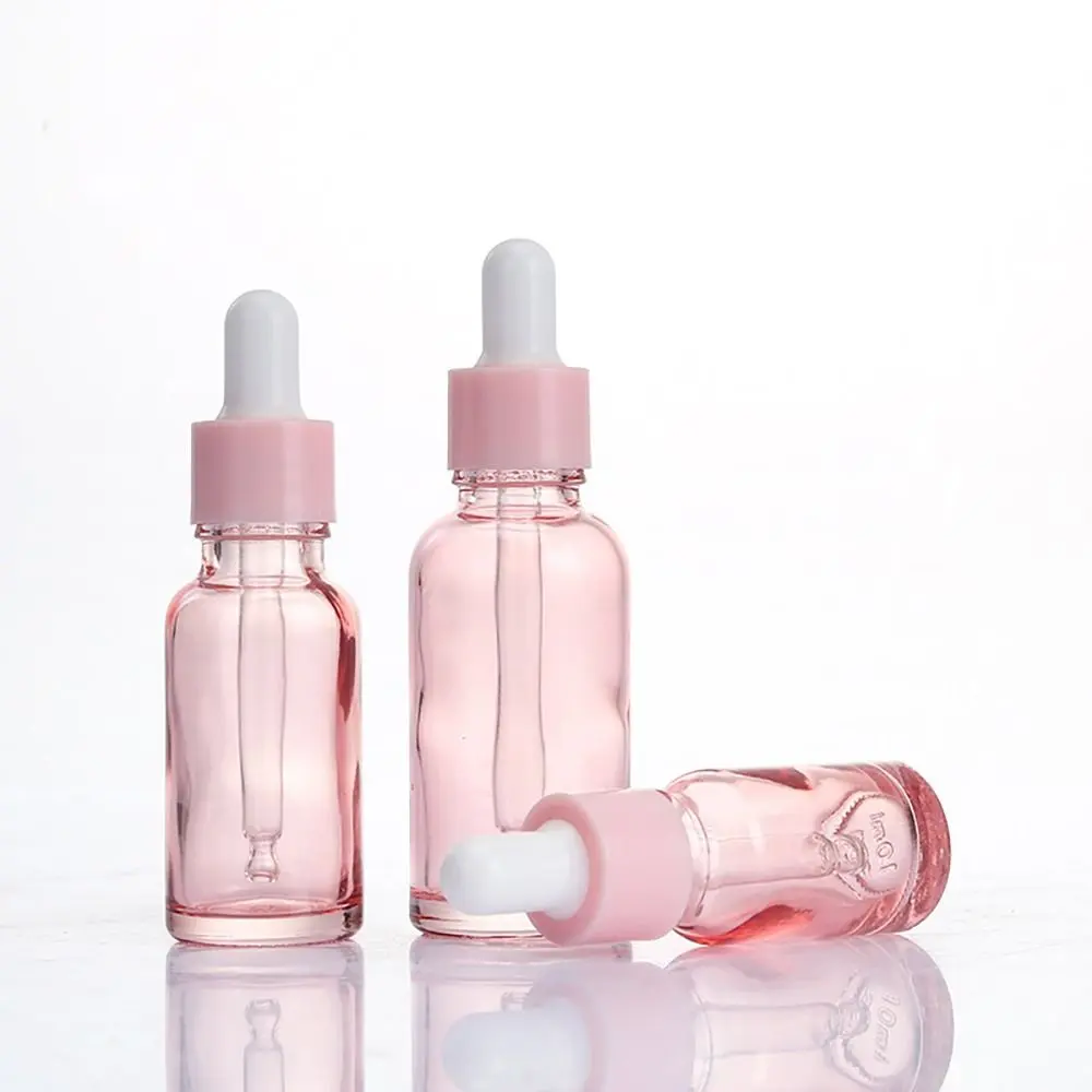 1Pcs Refillable Dropper Bottle Clear Glass Perfume Dispenser Empty 5ml 10ml 15ml 20ml 30ml 50ml 100ml Serum Oil Bottle