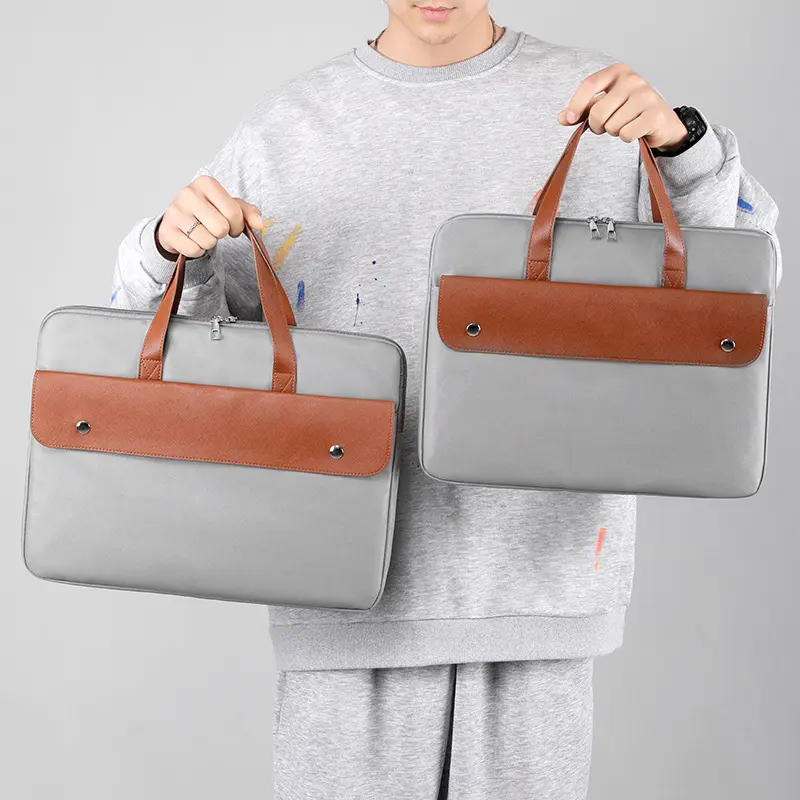 15.6 inch solid color laptop bag 14 inch notebook bag color matching portable document briefcase bag laptop bag