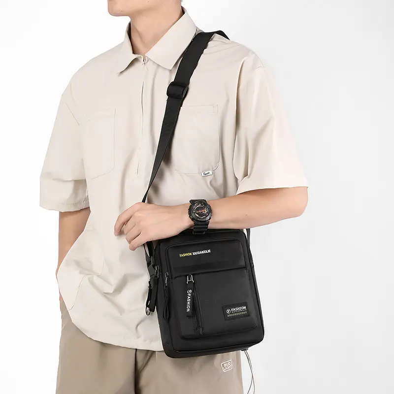 Men's bag Shoulder bag Crossbody bag Fashion men's bag Business small satchel Travel small backpack