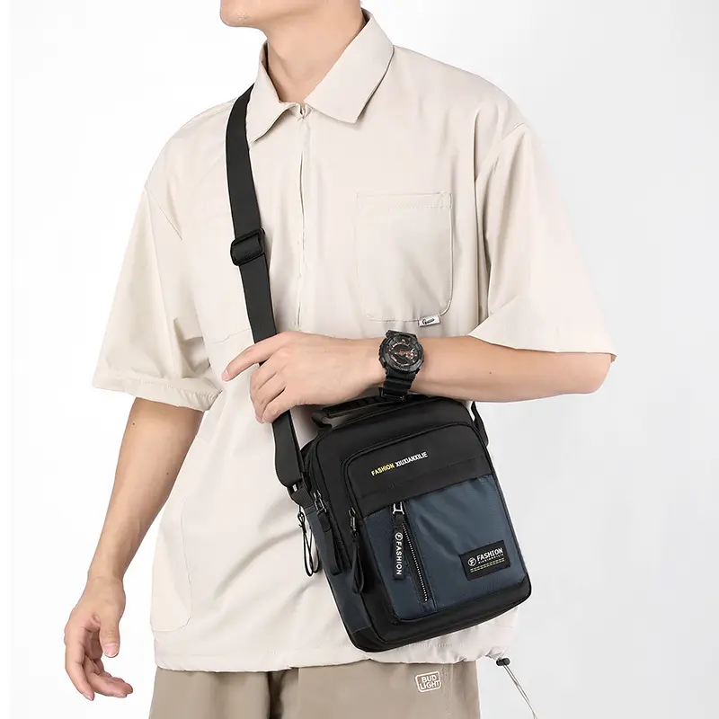 Men's bag Shoulder bag Crossbody bag Fashion men's bag Business small satchel Travel small backpack