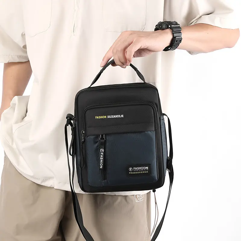Men's bag Shoulder bag Crossbody bag Fashion men's bag Business small satchel Travel small backpack