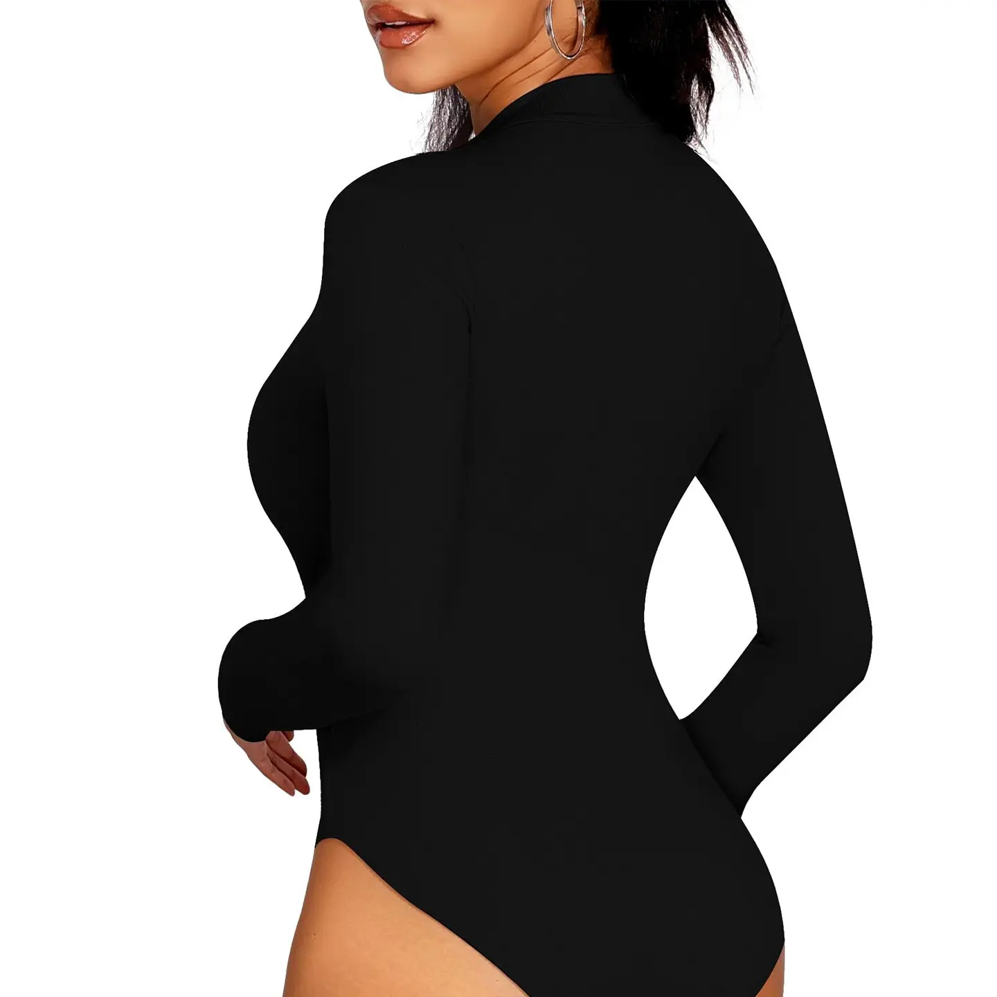 Threaded zipper one-piece yoga suit high intensity training long sleeve one-piece sports set women workout clothes for women