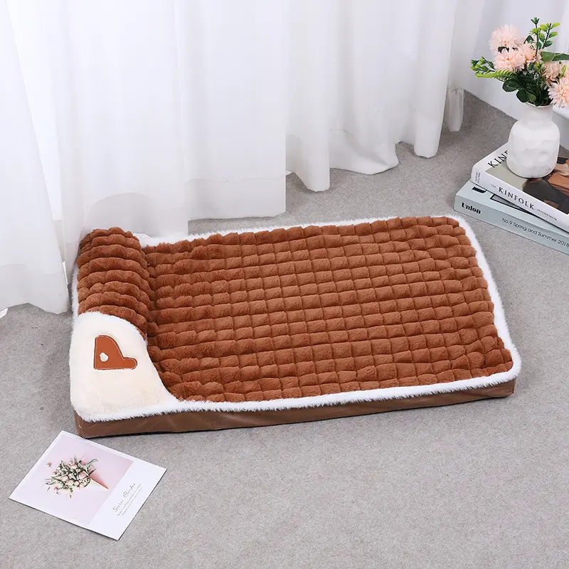 Sleeping mat for dogs Large dog bed with removable and washable winter warm kennel sleeping mat for pets