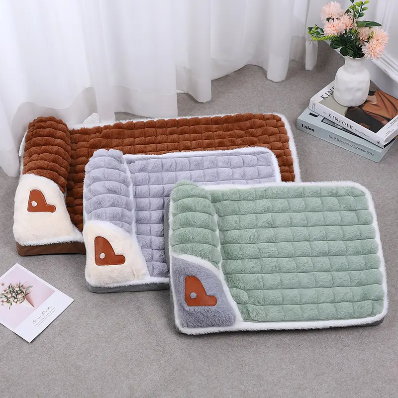 Sleeping mat for dogs Large dog bed with removable and washable winter warm kennel sleeping mat for pets