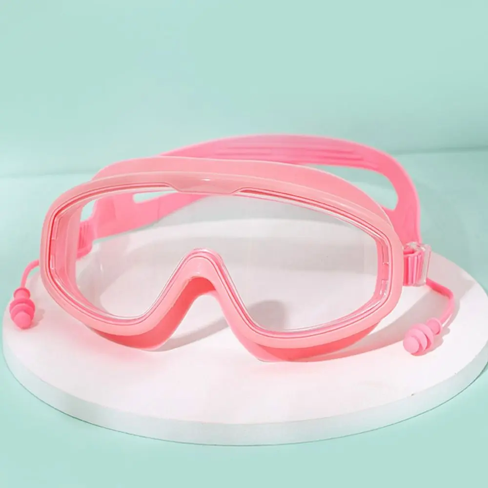 Outdoor Swim Goggles Waterproof Anti-Fog Wide View Scuba Diving Swimming Glasses with Earplugs Adult Youth Swim Eyewear