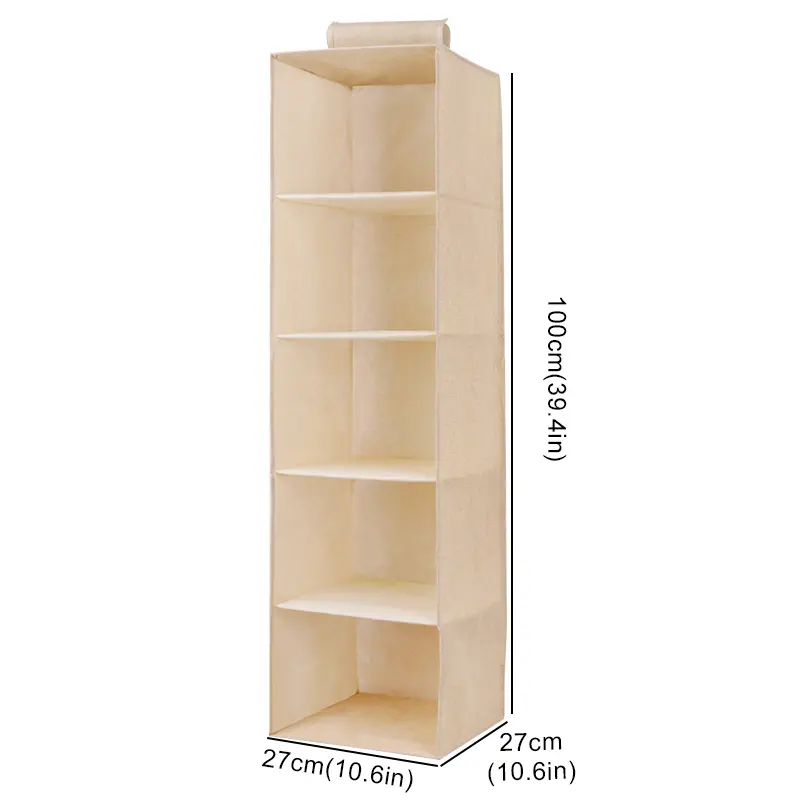 5Layer Storage hanging bag, multifunctional clothing organizing bag, Foldable Closet Clothes Sorting Bag Storage Pouch