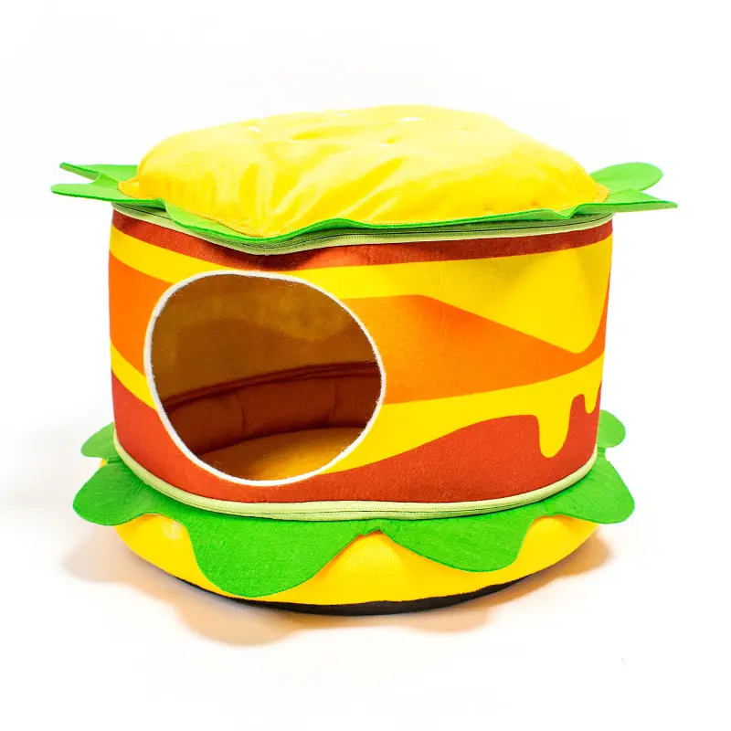 Winter warm French fries cat nest large capacity cat sleep nest removable open pet nest can be cleaned cat villa