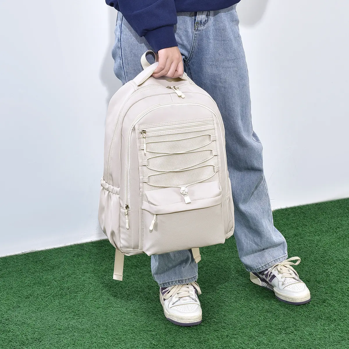 New simple trend men's and women's backpacks, college students' school bags, casual versatile backpacks