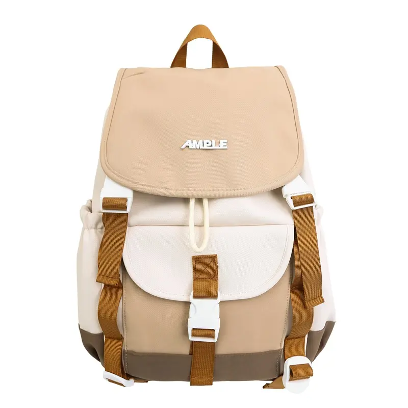 Cute girl backpack casual large capacity backpack fashion contrasting color backpack women school backpack