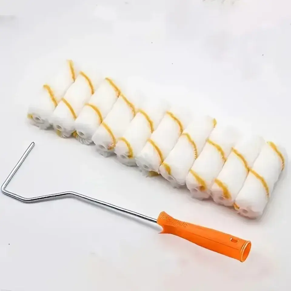 Latex paint roller set, thumb roller core, small Angle, roller frame, polyester mixture,  wall paint