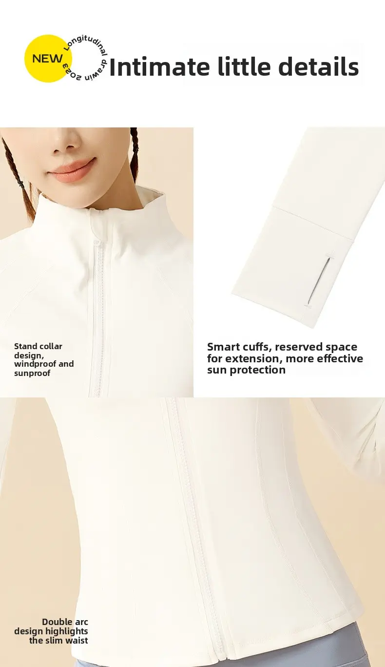 Juyitang's new sunscreen clothing women's summer slim and breathable UV protection tight stand-up collar sunscreen clothing