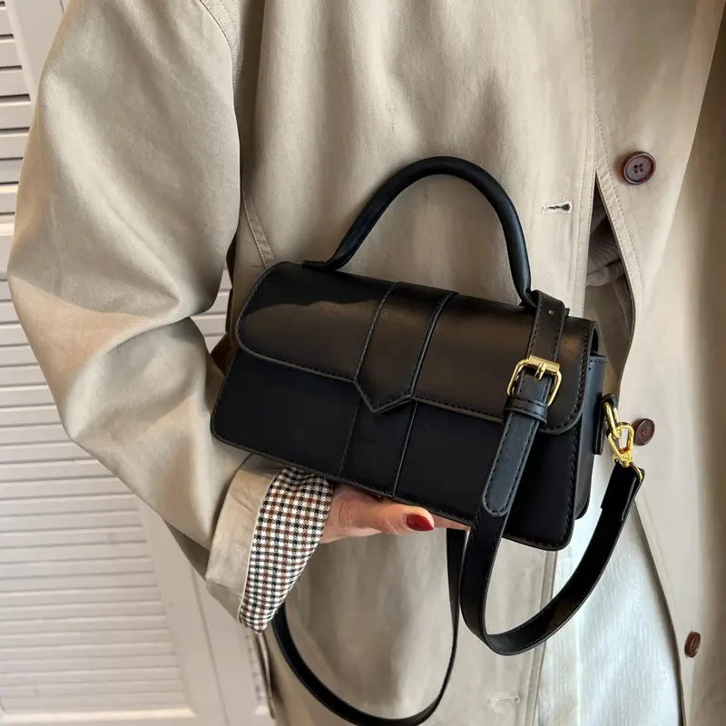 Bag women's bag new fashion single shoulder bag with commuter crossbody bag texture foreign style hand bag small square