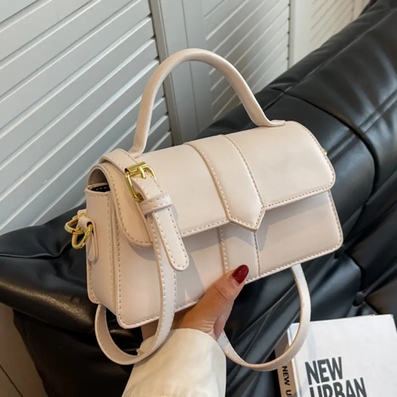 Bag women's bag new fashion single shoulder bag with commuter crossbody bag texture foreign style hand bag small square