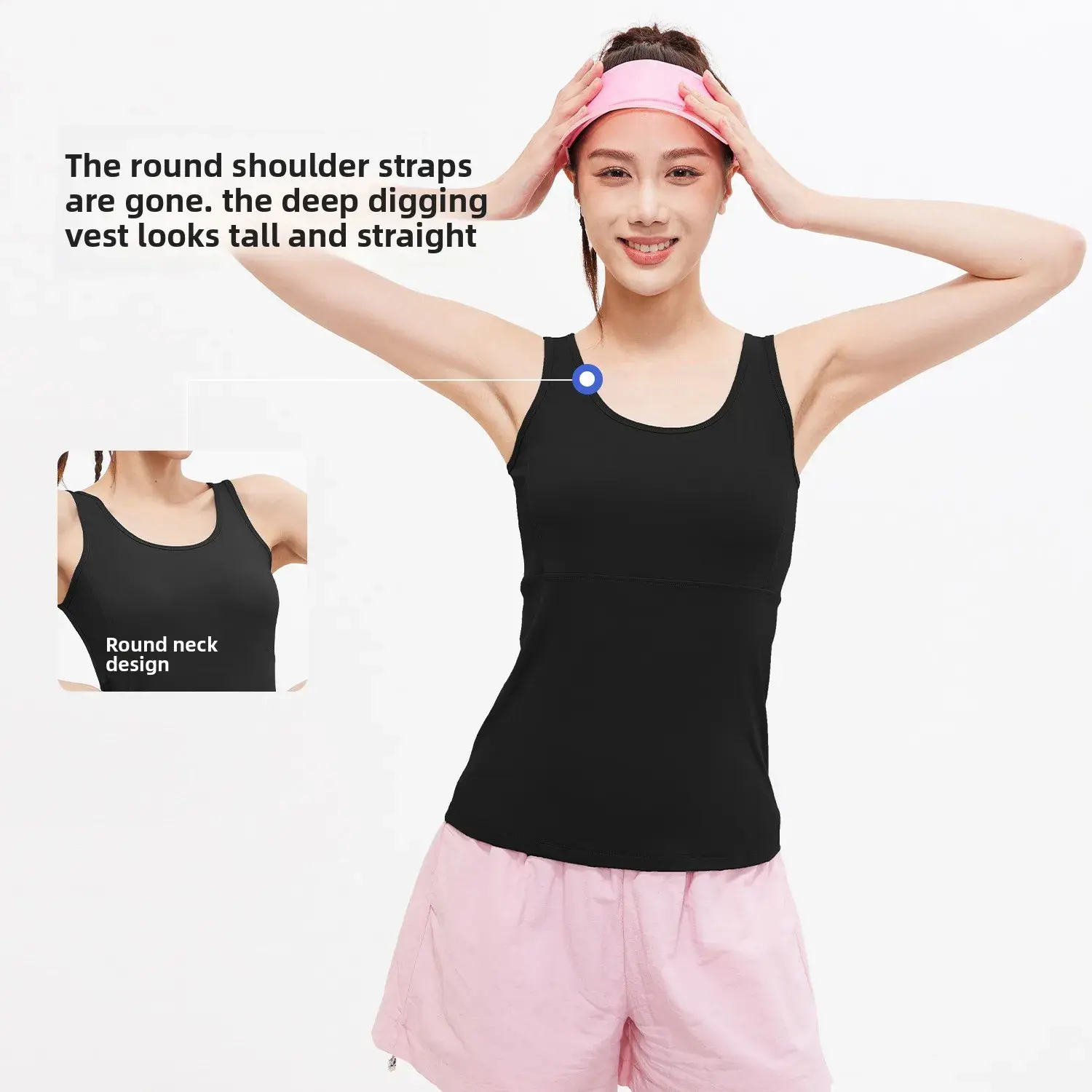 Juyitang Summer Mesh Hollow Yoga Vest Breathable Naked Beauty Back Skinny Sports Vest