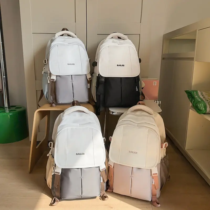 New large capacity Korean casual male and female students junior high school Korean backpack fashion travel outof the street bag