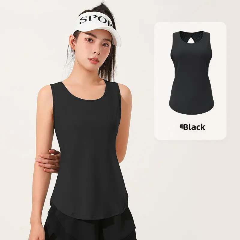 Juyatang breathable sports vest mesh hollowed-out beautiful back yoga vest naked yoga suit women women clothing