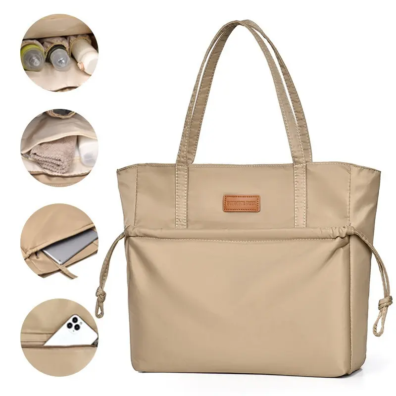 Toth large capacity double layer new niche computer handbag simple fashion high appearance level commuter shoulder bag
