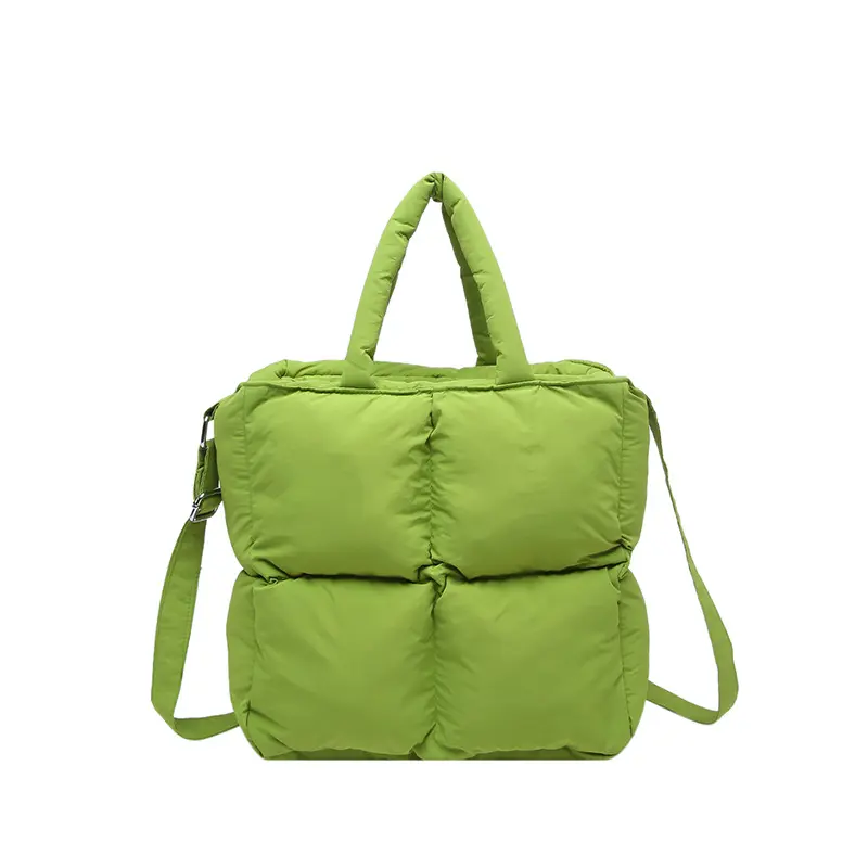 New cotton-padded down bag with cotton shoulder bag crossbody bag women's small square bag lightweight small handbag