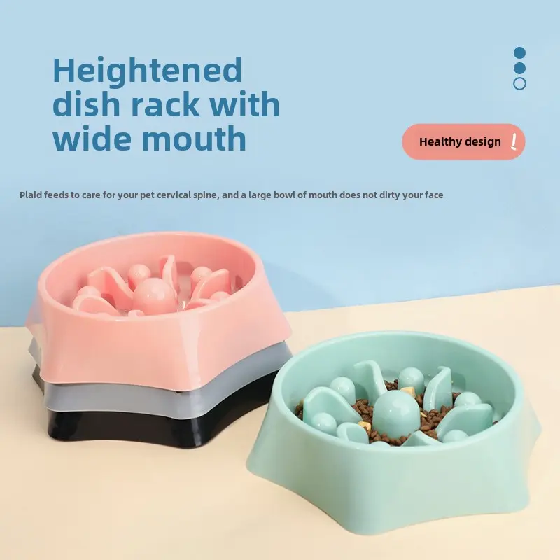 Pet Slow Food Bowl Neck protection Slow Food dog bowl Extra large non-slip easy to clean