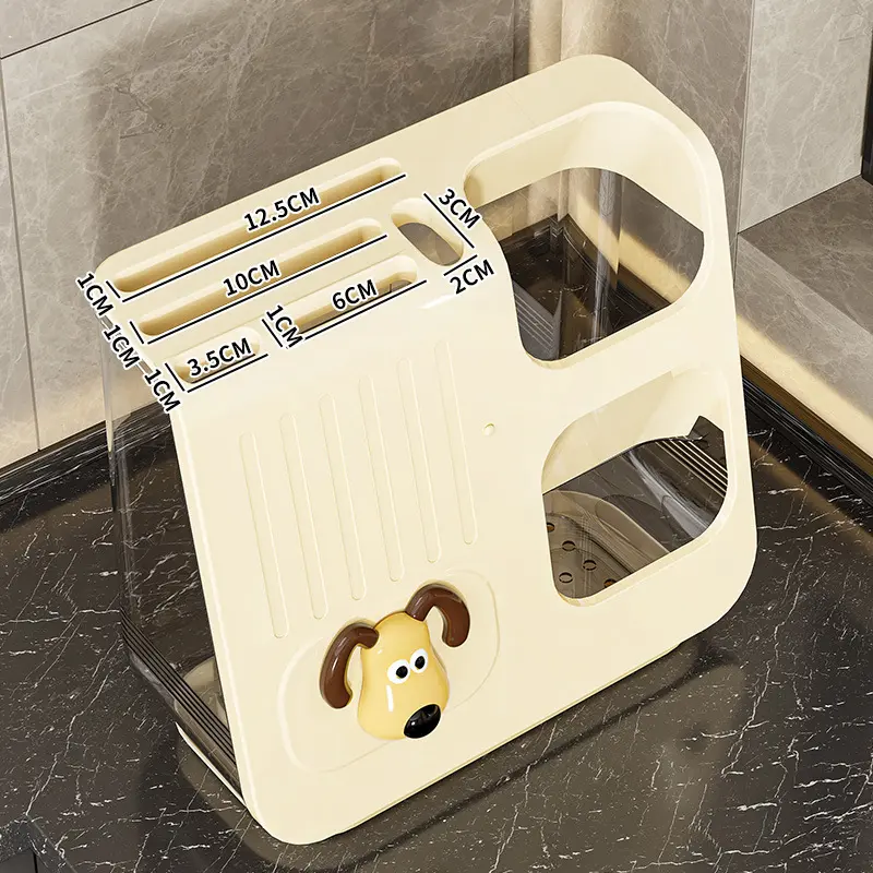 Multifunctional chopsticks tube knife holder storage box High-end kitchen countertop spoon tableware drain storage rack
