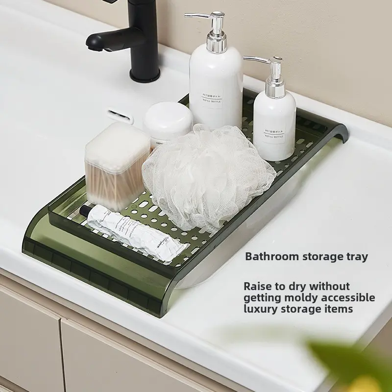Disheschopsticksstorage rack Kitchen washing vegetables fruit drain basket above the sink storage rack plastic water filter rack