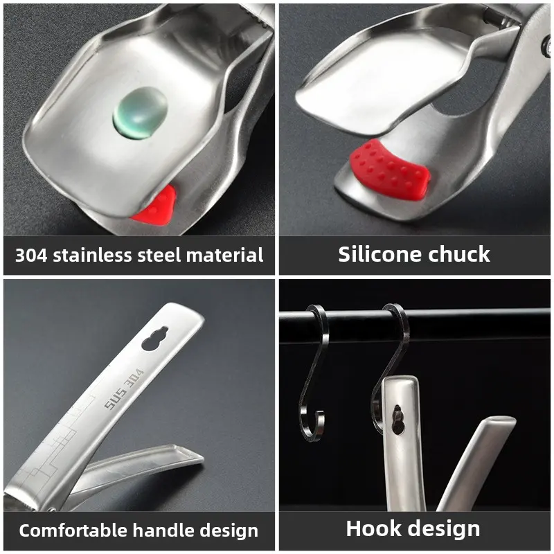 stainless steel anti-ironing clip Dish lifter Bowl grab High temperature non-slip bowl non-slip stainlesssteeldishclamp kitchen