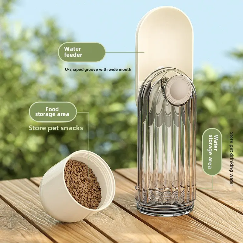 Pet carrying cup for walking dogs Water cup for outdoor travel Portable dog food cup for drinking water for cats