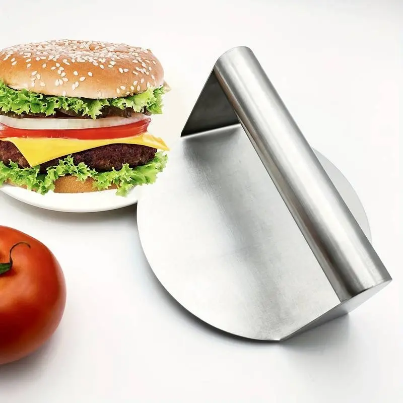 Stainless steel cake press pancake Baiji commercial hamburger Patty press paste mold press steak tool kitchen gadgets
