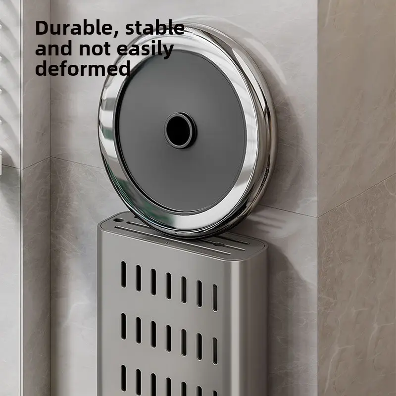 Space aluminum kitchen knife holder wall mounted storage rack for kitchen knife drain chopsticks tube knife storage rack