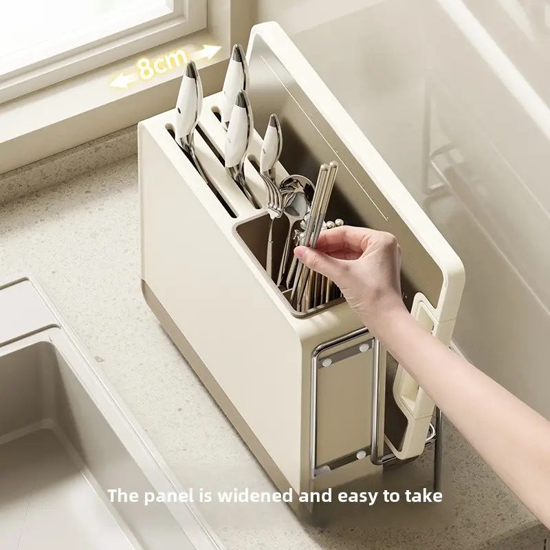Kitchen knife holder Storage rack Chopping board rack Chopping knife containerone-pieceknifecuttingboardwallhanging storage rack