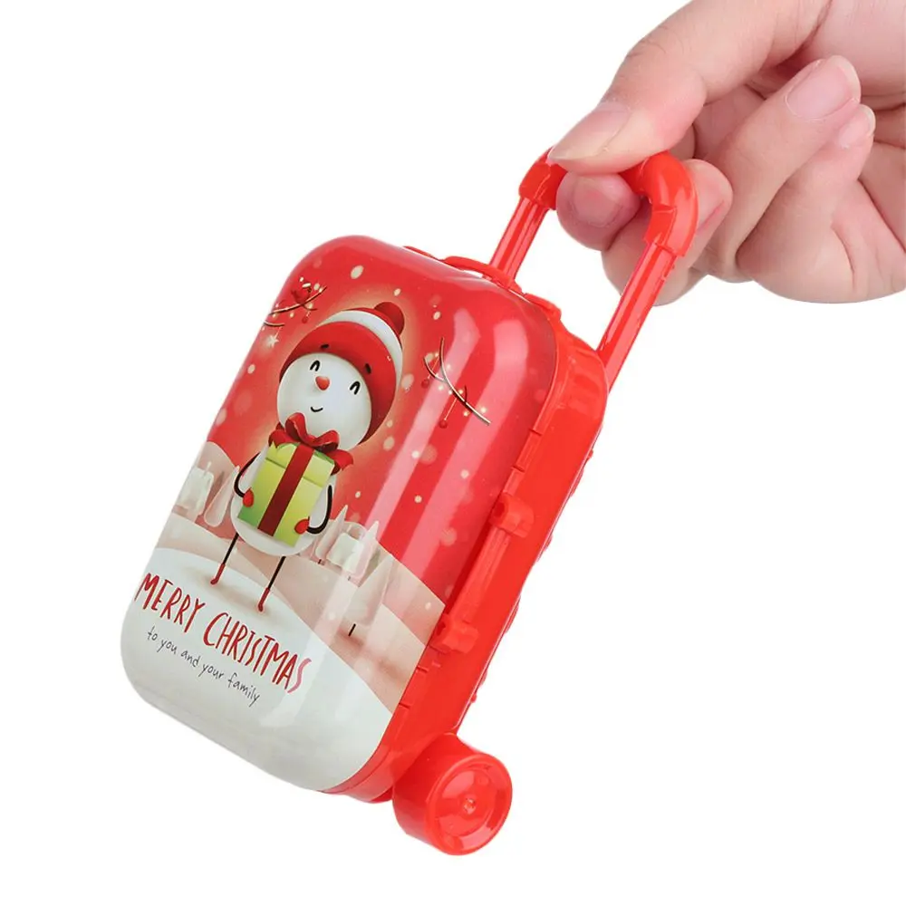 Doll Cartoon Suitcase Dolls Accessories Mini Trunk Dollhouse Accessories Furniture Jewellery Case Candy Box Christmas Supplies