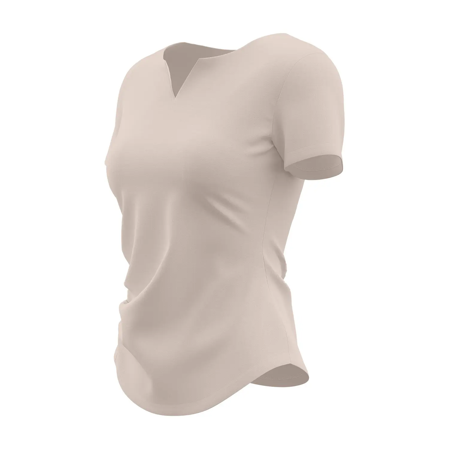 Juyitang summer new v-neck pleated yoga clothes short-sleeved women's shock-proof fixed cup slimming sports fitness top