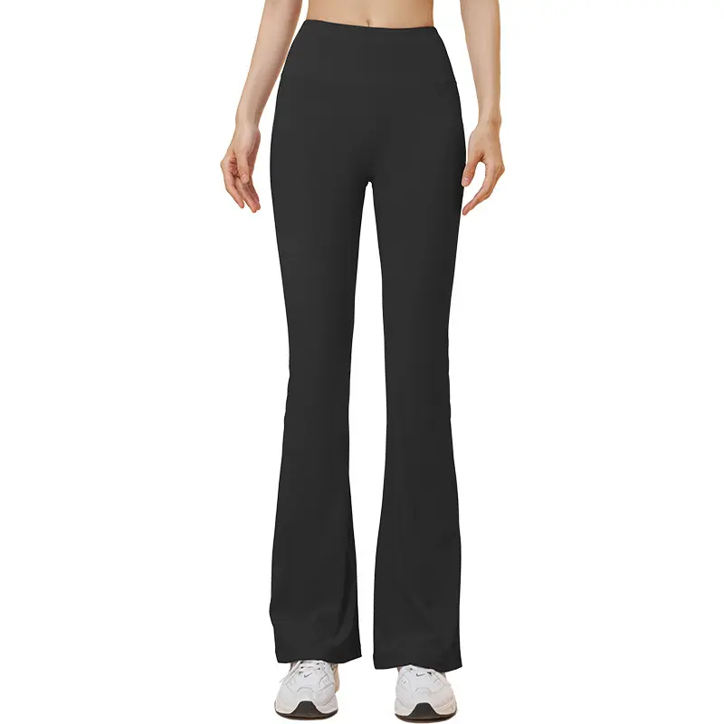 Juyitang Outdoor Sports Fitness Flared Pants High Waist Hip Lift Abdomen High Elasticity Skinny Yoga Wide Leg Pants Women