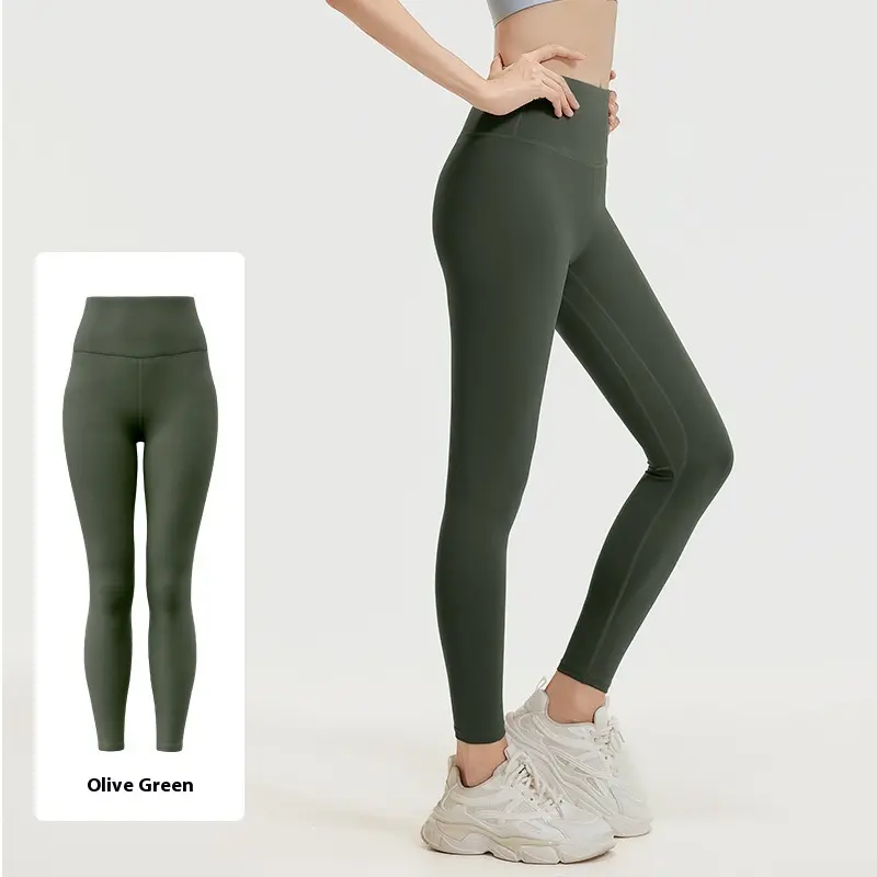 Juyitang peach buttocks running sports yoga pants elastic high waist abdomen lift buttocks nude seamless yoga pants