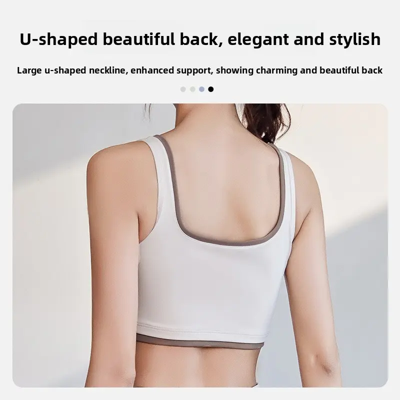 color matching sports underwear, high-strength shockproof, gathering to show the chest, collecting secondary breastsoutdyoga bra