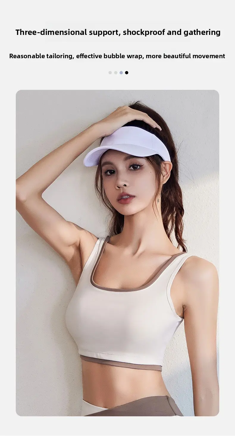 color matching sports underwear, high-strength shockproof, gathering to show the chest, collecting secondary breastsoutdyoga bra