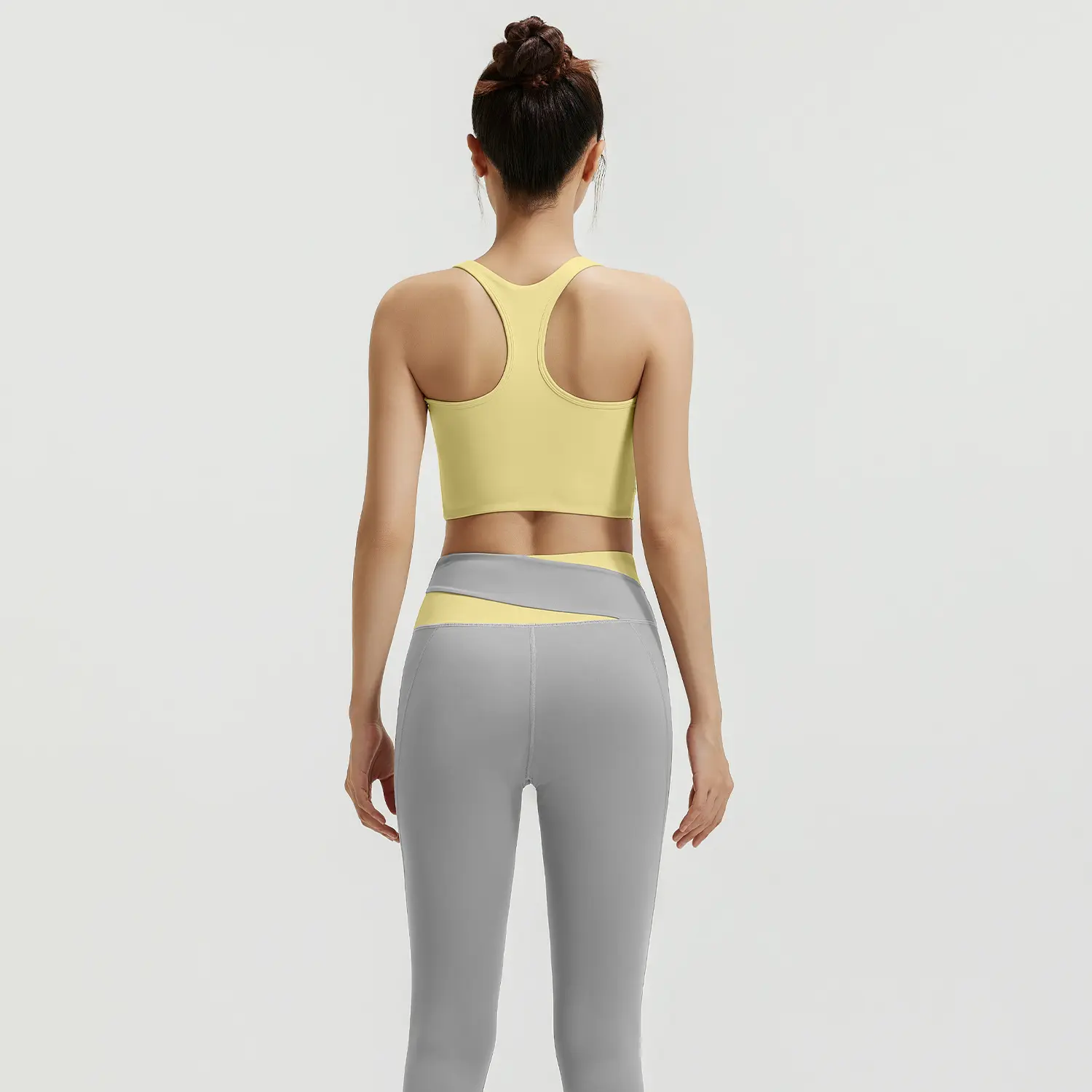 Juyitang color matching sports suit women's shock-proof fitness suit slim and thin yoga suit suit