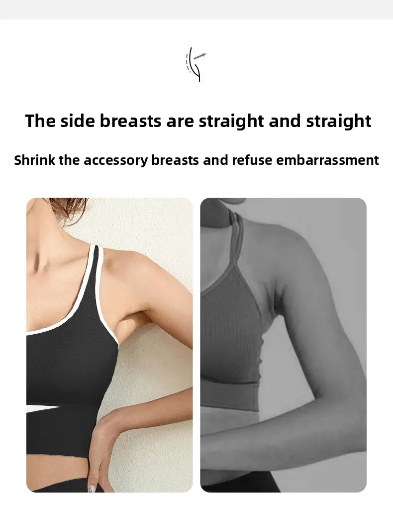Juyitang short contrasting sports suit thin yoga clothes fashionable back sports fitness clothes women