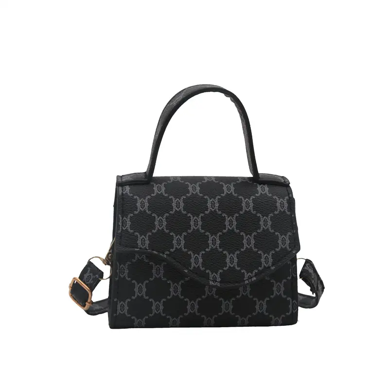 Casual trend beautiful crossbody shoulder 2024 new retro simple texture fashion autumn women's small square bag