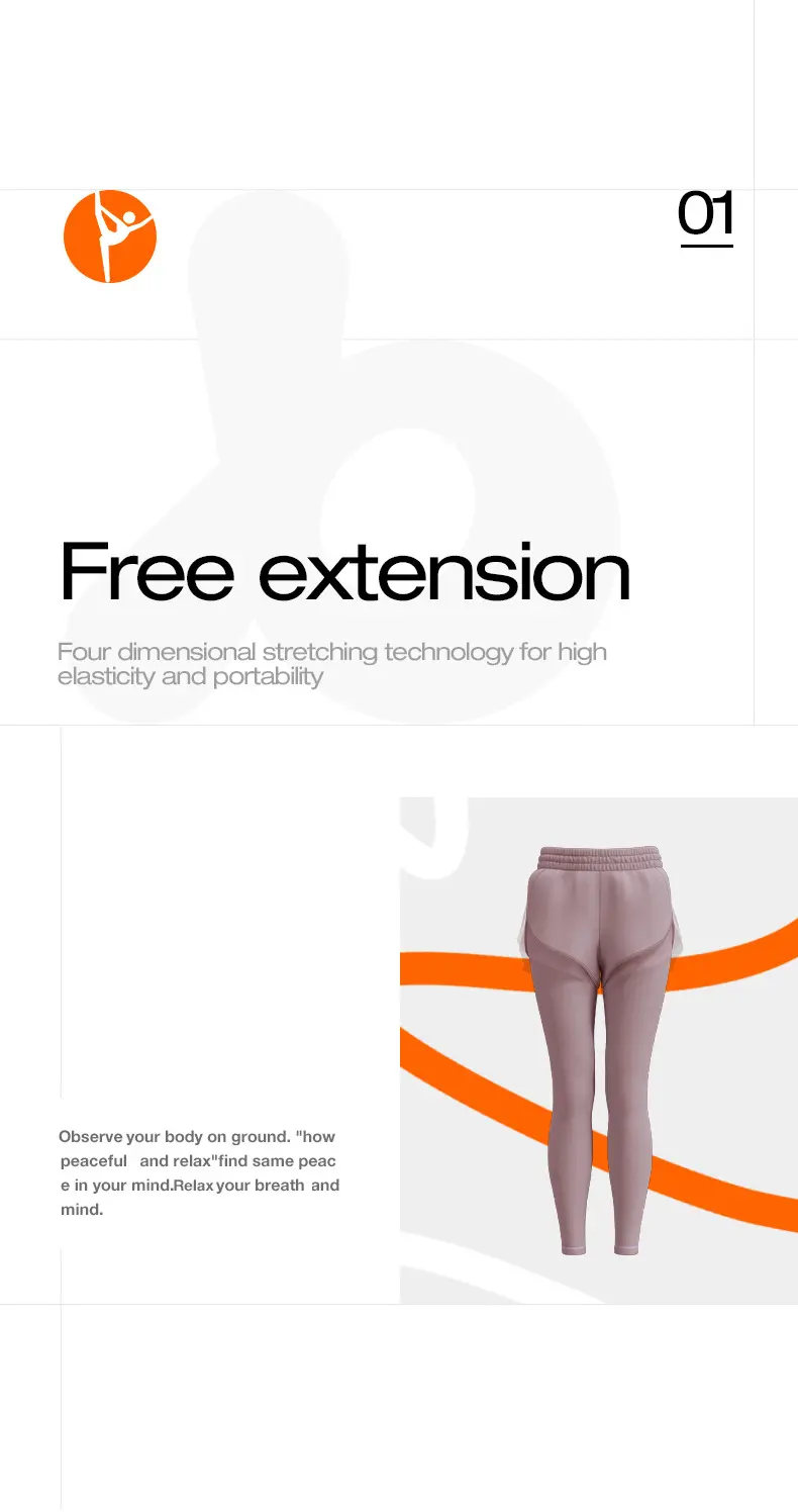 Cross-border area fake two-piece sports leggings pocket pants nude fitness trousers high waist hip yoga pants women