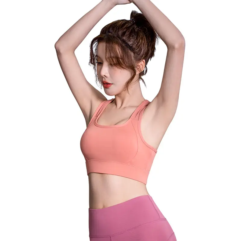 Juyatang high-intensity sports underwear women's shockproof back fitness vest running gathering yoga bra