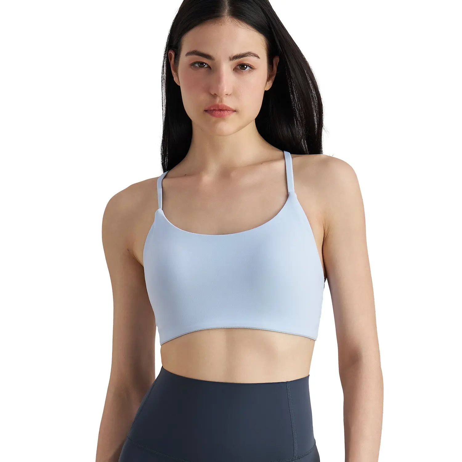 Yoga vest women thin shoulder straps chest pad sports underwear suspender beautiful back fitness bra sports bra