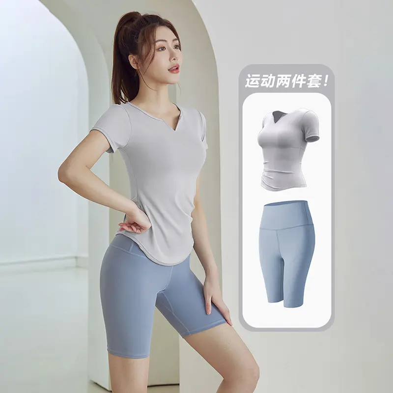 Summer new yoga clothes women's sports suit two-piece running Pilates fitness suit sport set women