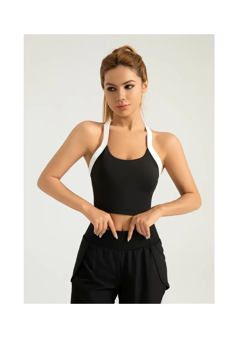 Juyitang beautiful back sports underwear high-strength shockproof fixed chest pad waist fitness vest