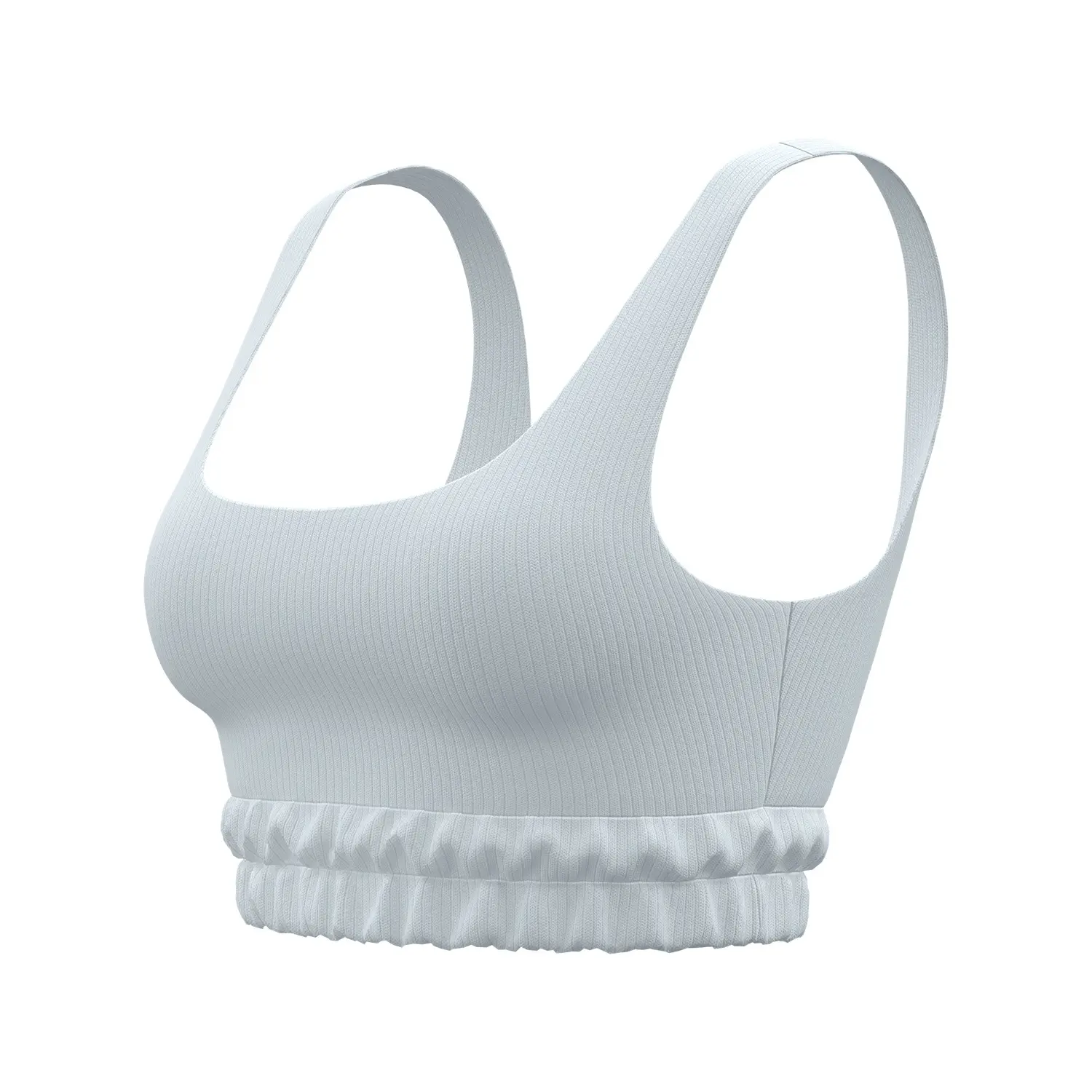 Juyatang Striped U-Shaped Yoga Bra Dopamine High Strength Shockproof Gathering Breasts Sports Bra